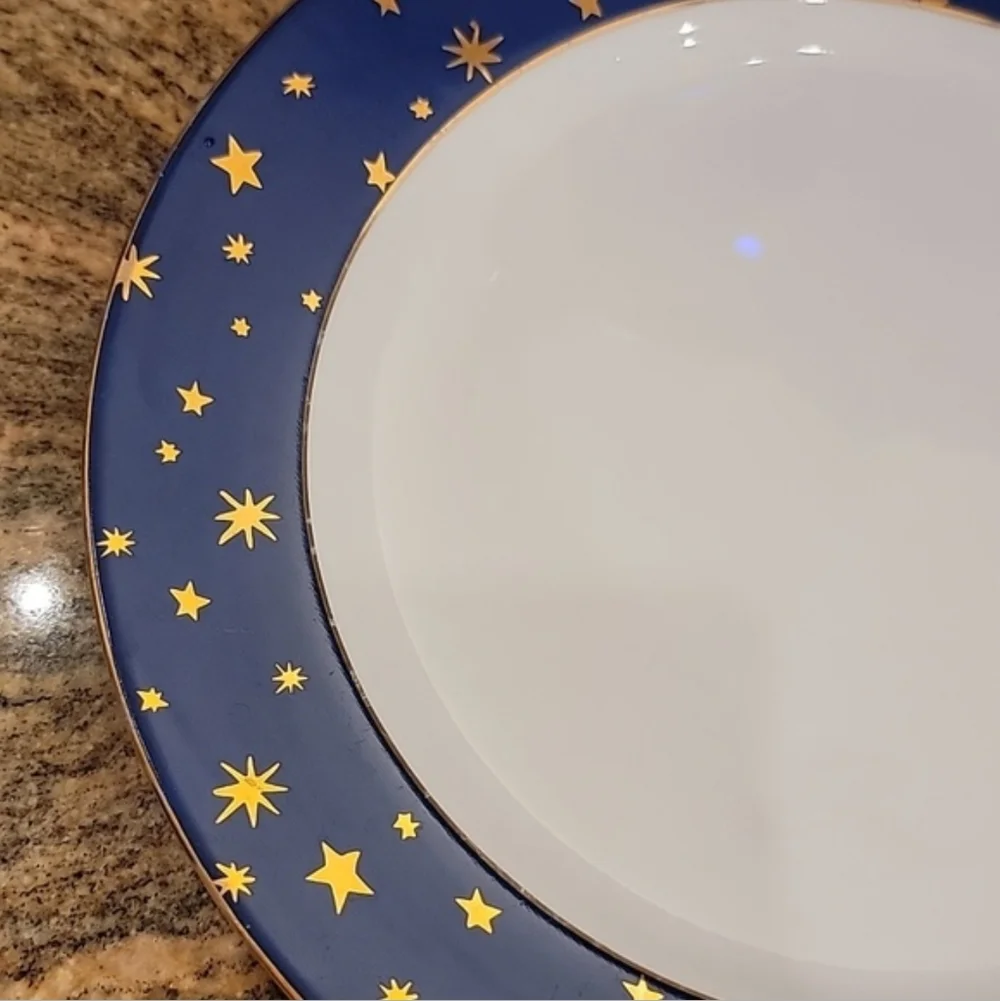 Elegant Blue and White Dinner Plates